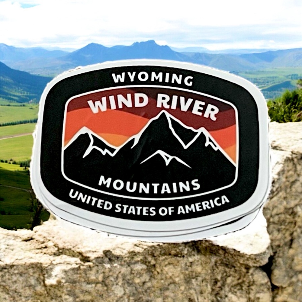 Wyoming Wind River Matte Finish PVC Removable Waterproof Decor Accent Sticker